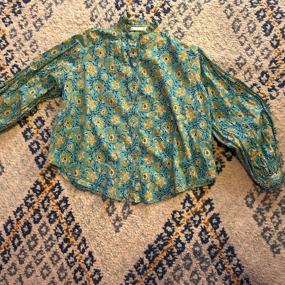 Charina Sarte Floral Bohemian Top